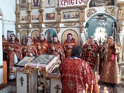 Божественная литургия в храме Казанской иконы Божией Матери г. Цивильск.